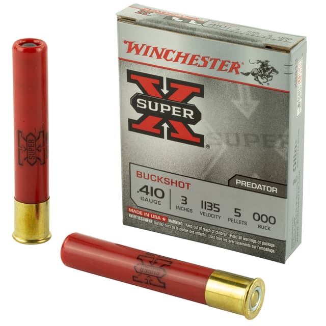 Winchester Super-X Shot 410 ga. 3 in. 5 Pellets 000 Buck Shot 5 rd.