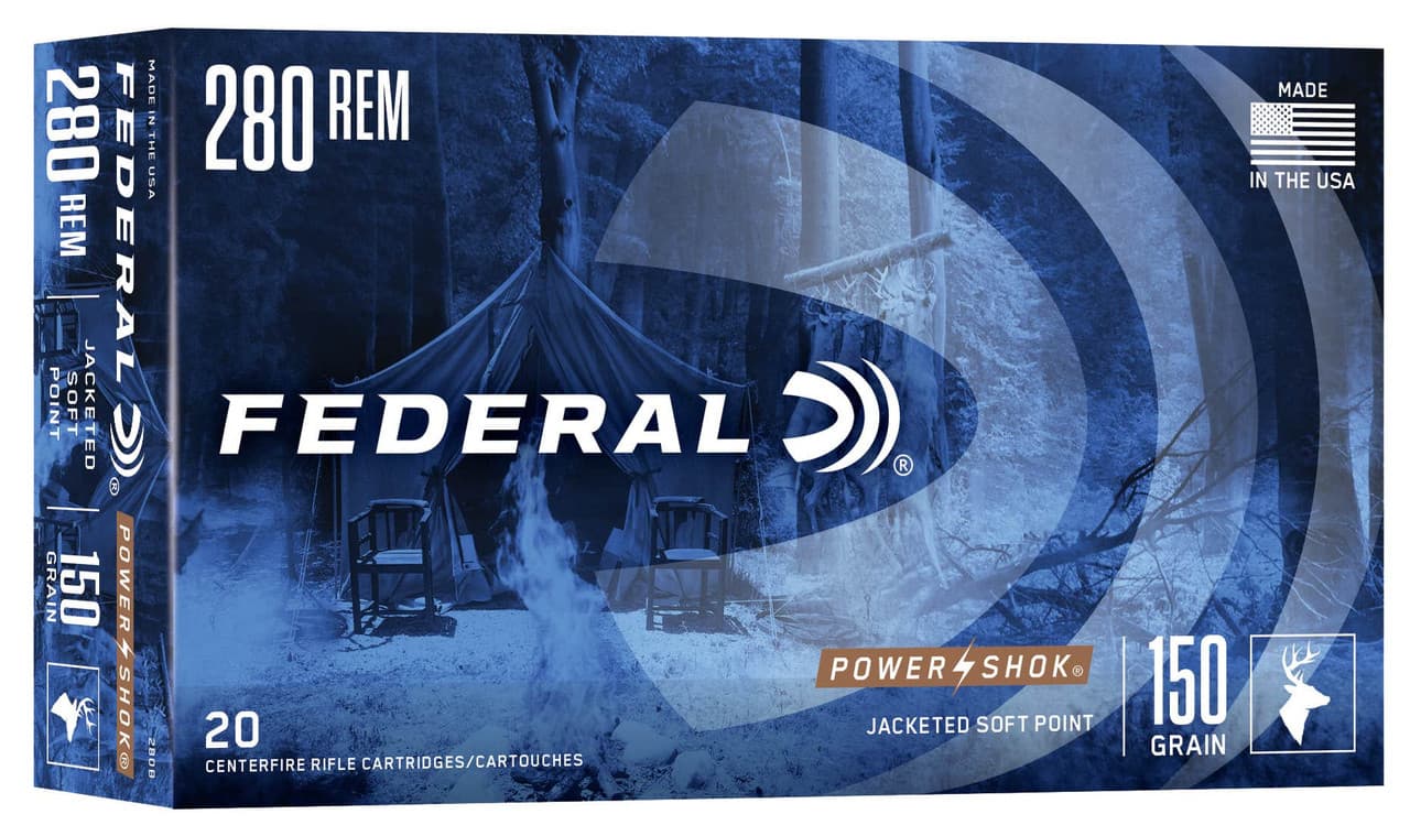 Federal Power-Shok Rifle Ammo 280 Rem. 150 gr. SP 20 rd.