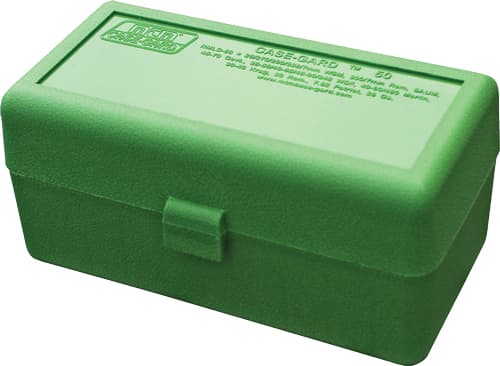 MTM Case-Gard Rifle Ammo Box RMLD-50 Green 50 rd.