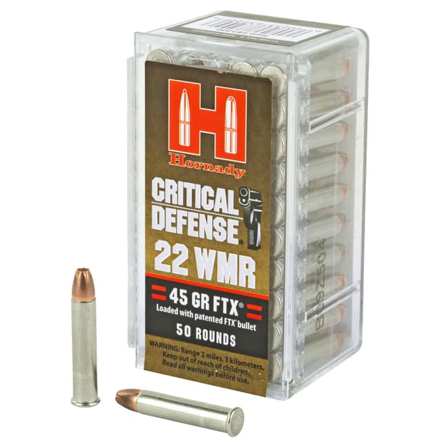 Hornady Critical Defense Rimfire Ammo 22 Mag 45 gr. Flex Tip eXpanding 50 rd.