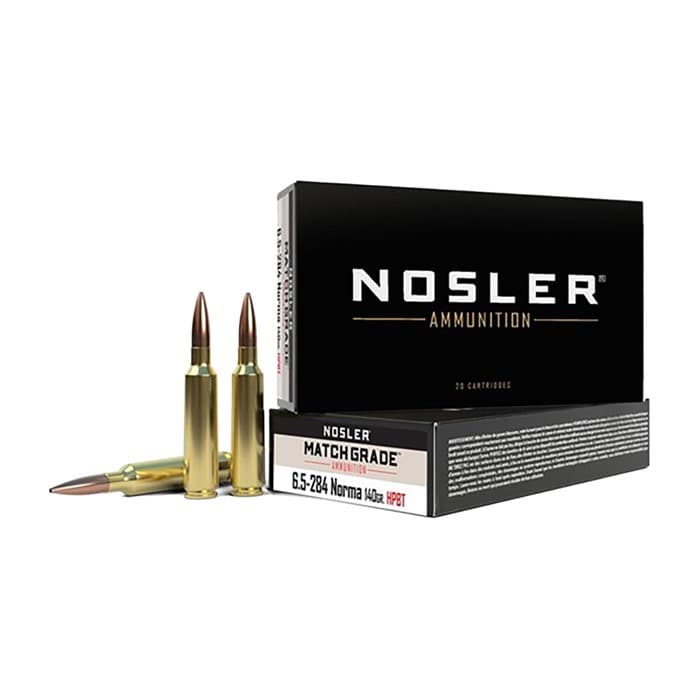 Nosler, Match, 6.5-284 Norma, Custom Competition HPBT, 140 Grain, 20 Rounds