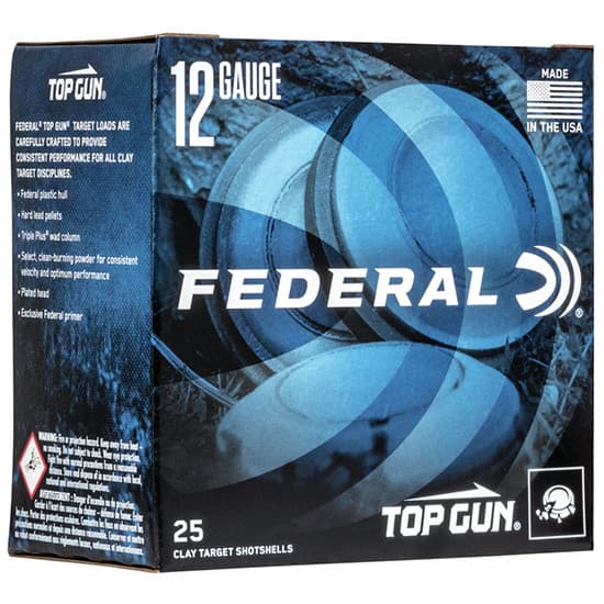 Federal Top Gun Target 12 Gauge Lead 1 1/8 oz 9 25 Rounds