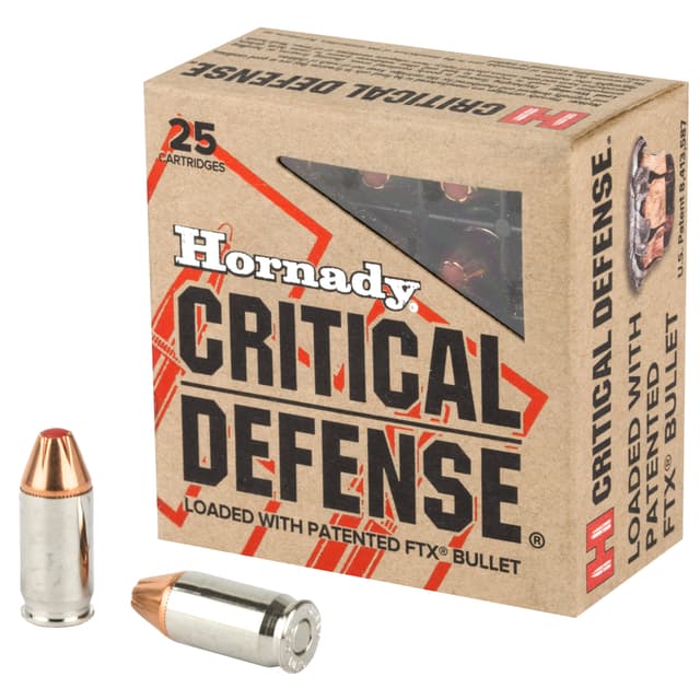 Hornady Critical Defense Pistol Ammo 380 ACP 90 gr. Flex Tip eXpanding 25 rd.