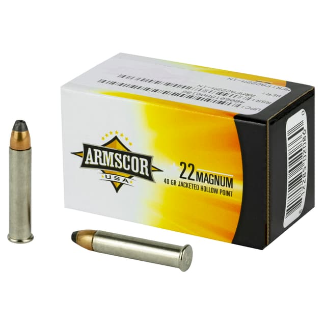 Armscor Rimfire Ammo 22 WMR 40 gr. JHP 50 rd.