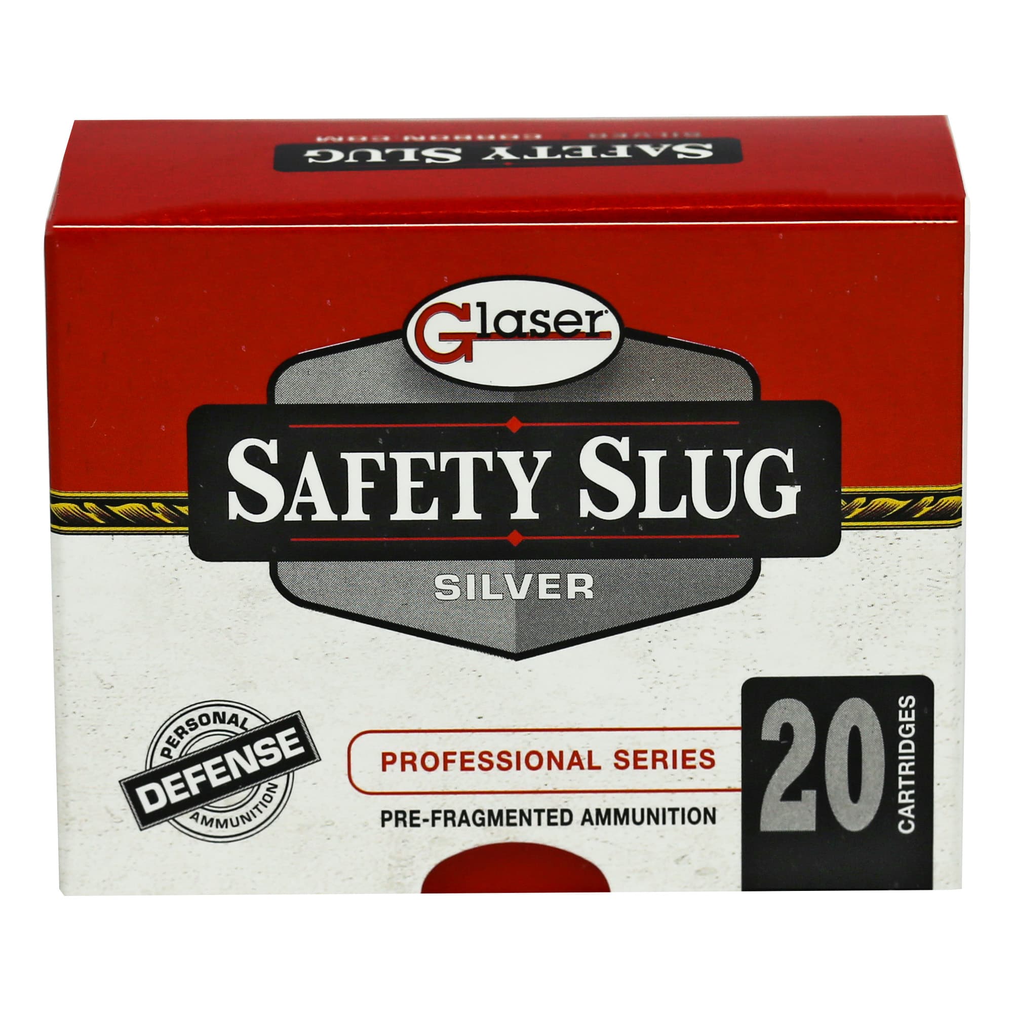 GLASER SILVER 380ACP 70GR 20 Rounds
