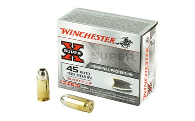 Winchester Super-X 45 ACP Jacketed Hollow Point 185 Grain 20 Rounds