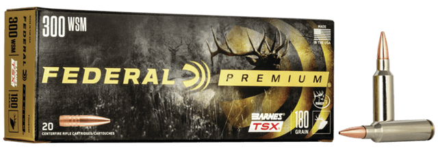 Federal Premium 300 WSM Barnes TSX 180 Grain 20 Rounds
