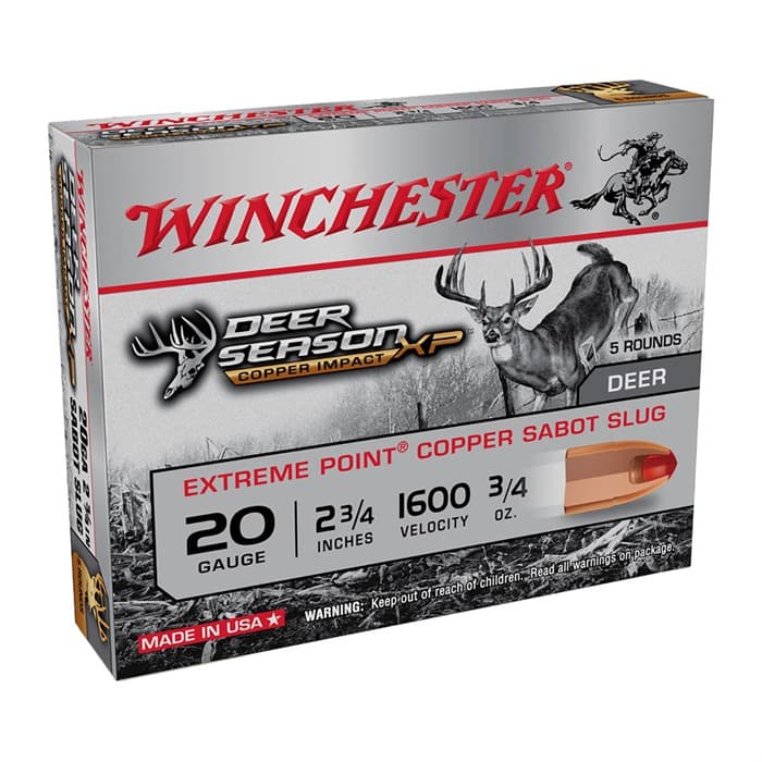Winchester Deer Season XP 20 Gauge Sabot Slug 3/4 Ounce 5 Rounds