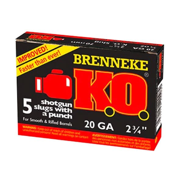 20 GAUGE 2-3/4'' 3/4 OZ RIFLED SLUG 5/BOX