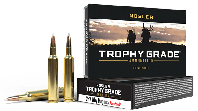 Nosler Trophy Grade 257 Weatherby Magnum AccuBond 110 Grain 20 Rounds