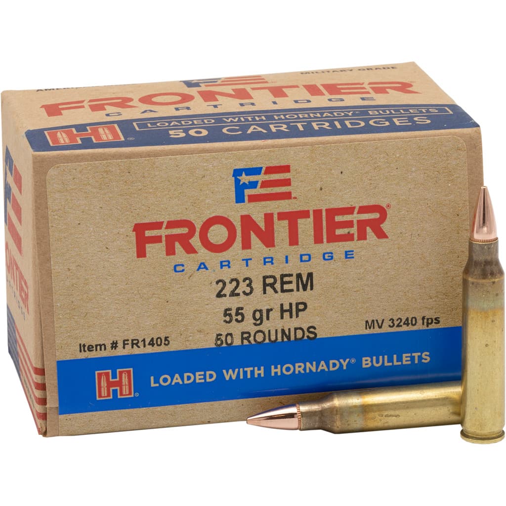 Hornady Frontier .223 Remington Hollow Point 55 Grain 50 Rounds