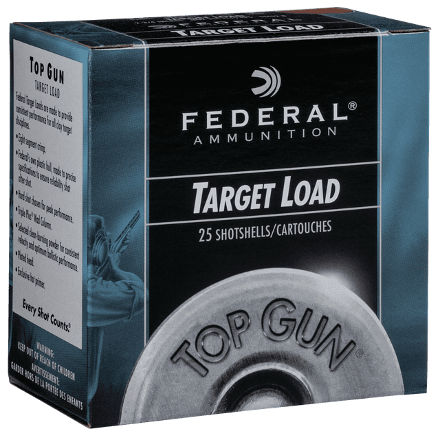 Federal Top Gun 12 Gauge 8 Shot 1 Ounce 1300 FPS 25 Rounds