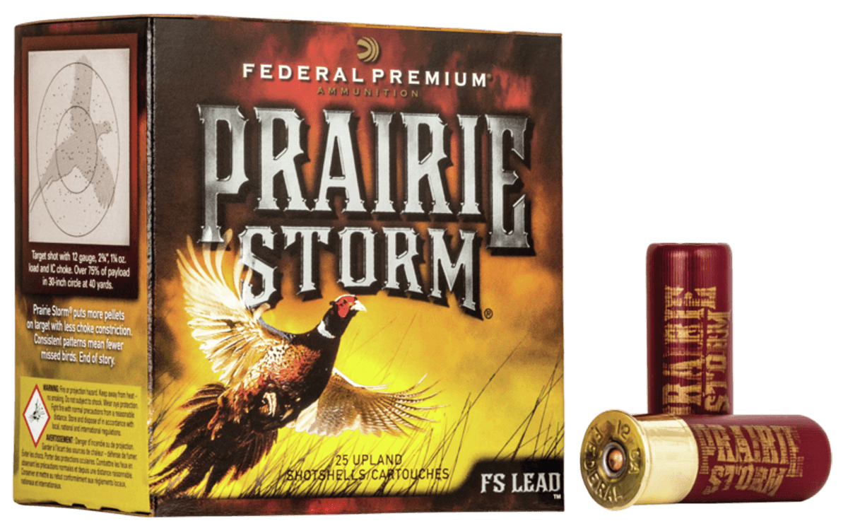 Federal Premium Prairie Storm 20 Gauge Shotgun Ammo 1-1/4 Ounce 4 Shot 25 Rounds