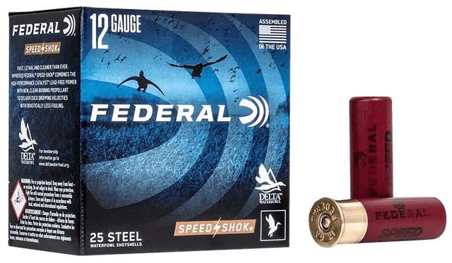 Federal Speed-Shok 12 Gauge Steel Shot 1 1/8 Grain 25 Rounds