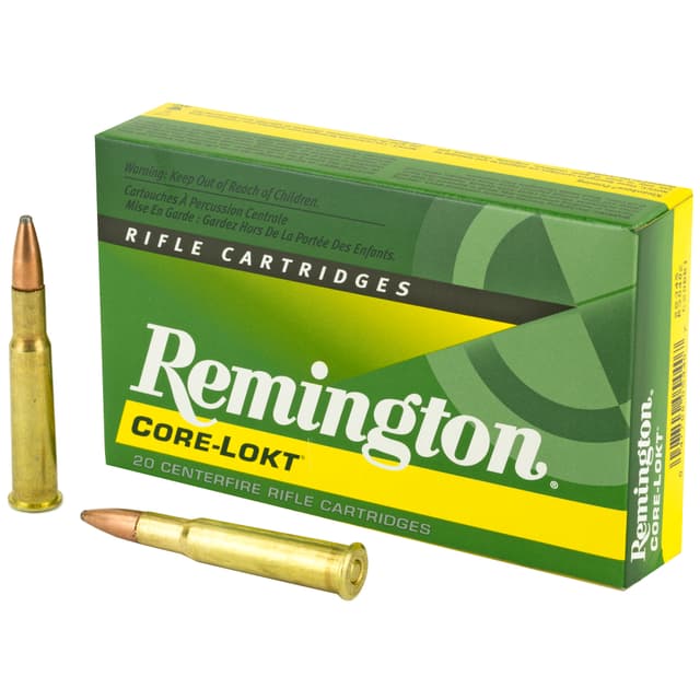 Remington, Core-Lokt, 30-40 Krag, Pointed Soft Point, 180 Grain, 20 Rounds