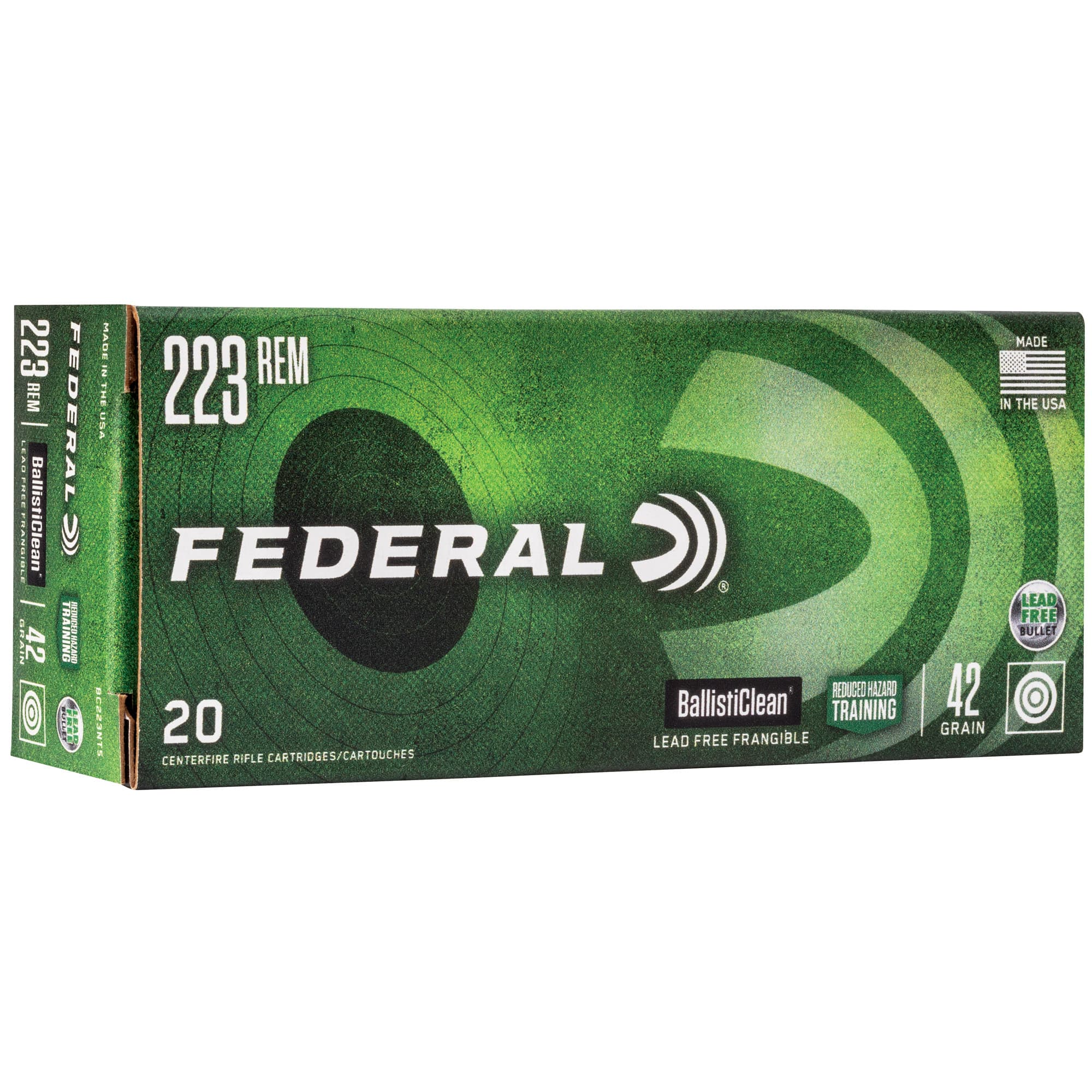 Federal BallistiClean 223 Remington Frangible 42 Grain 20 Rounds