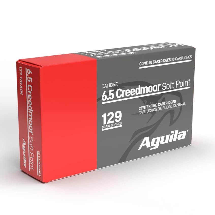 Aguila 81489AG   6.5Creedmoor 129gr InterLock Boat Tail Soft Point 20 Rounds