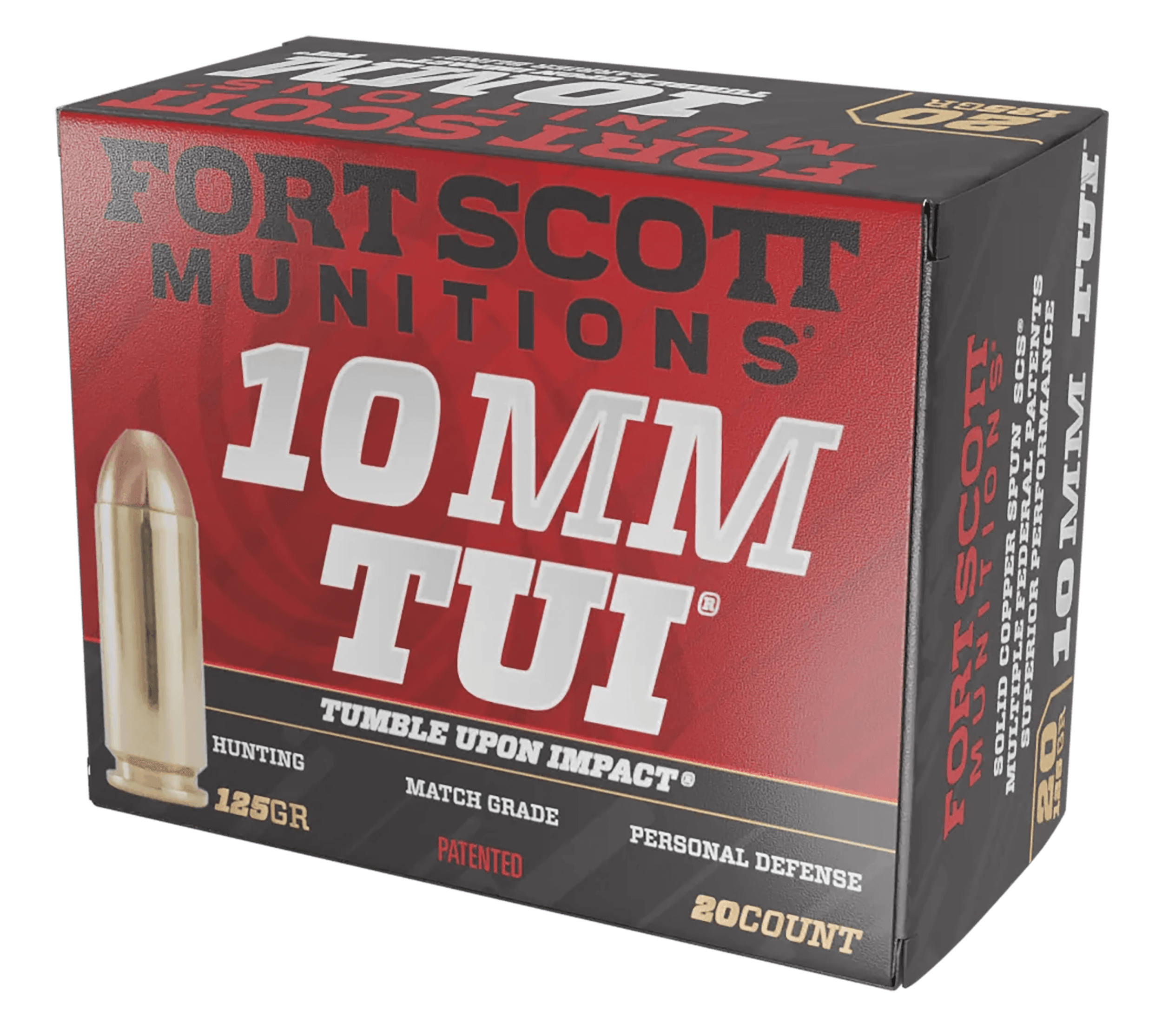 Fort Scott Munitions Pistol Ammo 10mm 125 gr. TUI 20 rd.