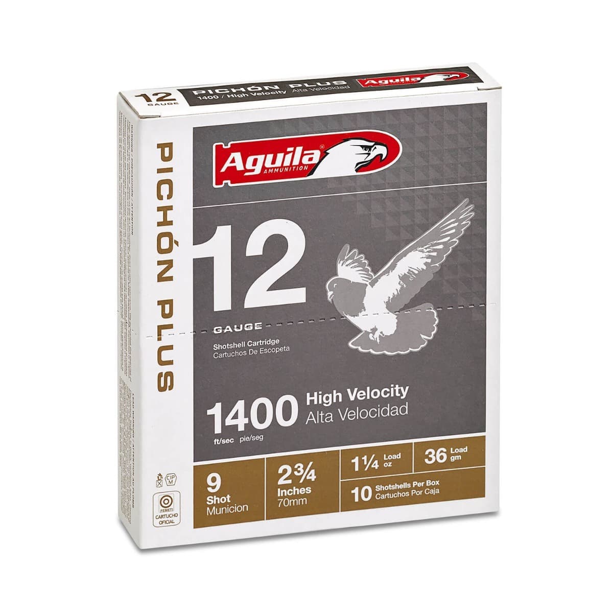Aguila Pich�n Plus 12 Gauge Birdshot #9 Shot 1.25 Ounce 10 Rounds