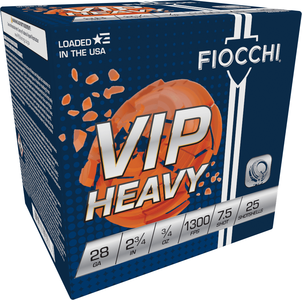 Fiocchi VIP Target 28 Gauge 3/4 oz Shot 25 Rounds