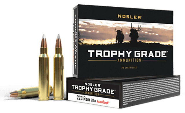Nosler AccuBond 223 Remington Soft Point 70 Grain 20 Rounds