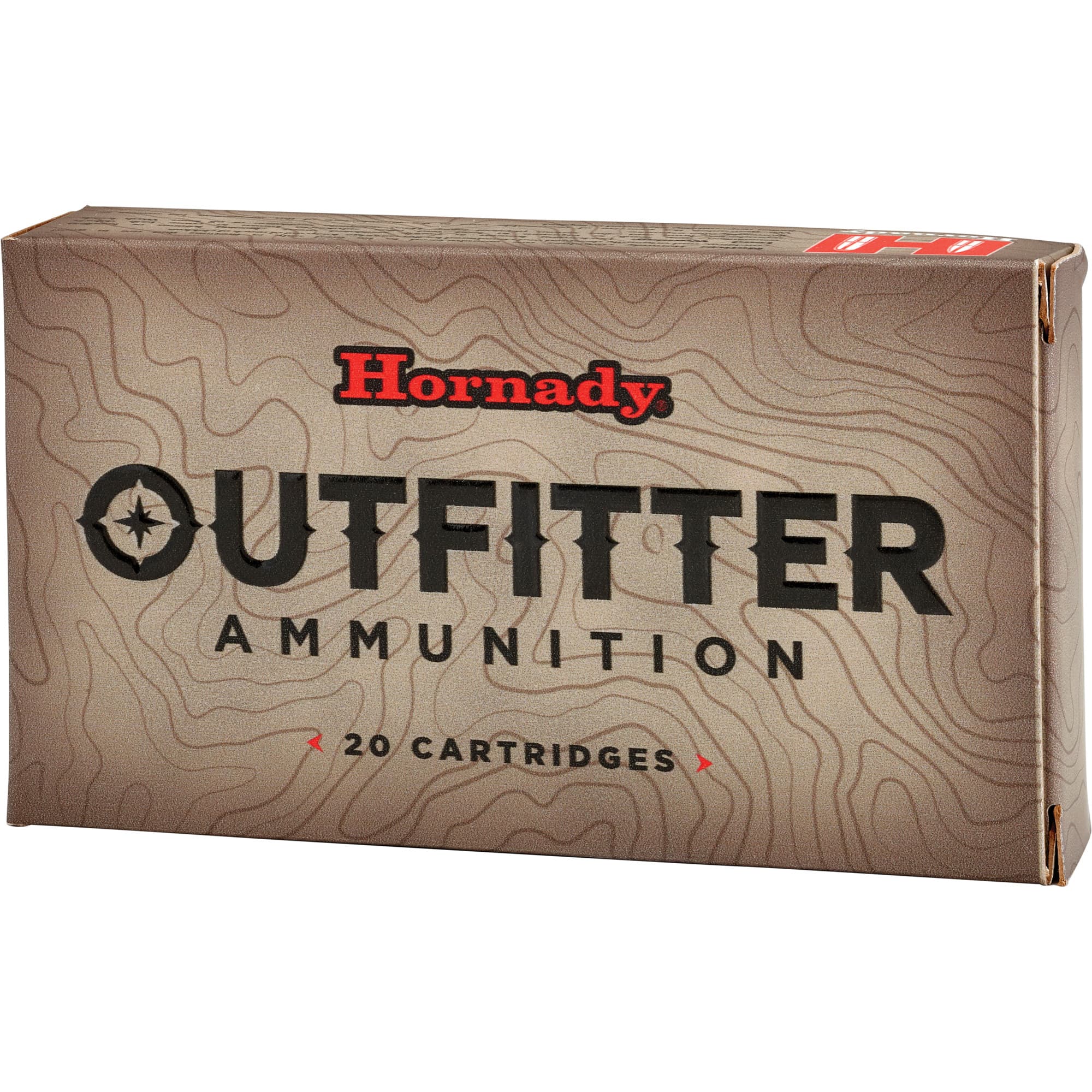 Hornady, Outfitter, 375 H&H Magnum, Copper Expanding, 250 Grain, 20 Rounds