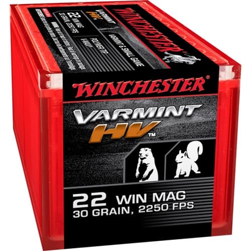 Winchester Varmint HV 22 Magnum V-Max 30 Grain 50 Rounds