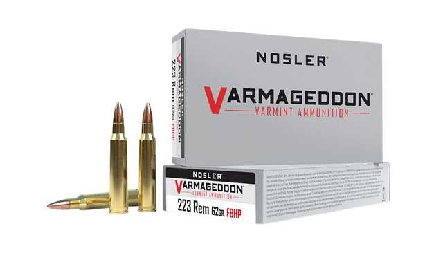 Nosler Varmageddon 223 Remington Vg Hollow Point Flat Base 62 Grain 20 Rounds