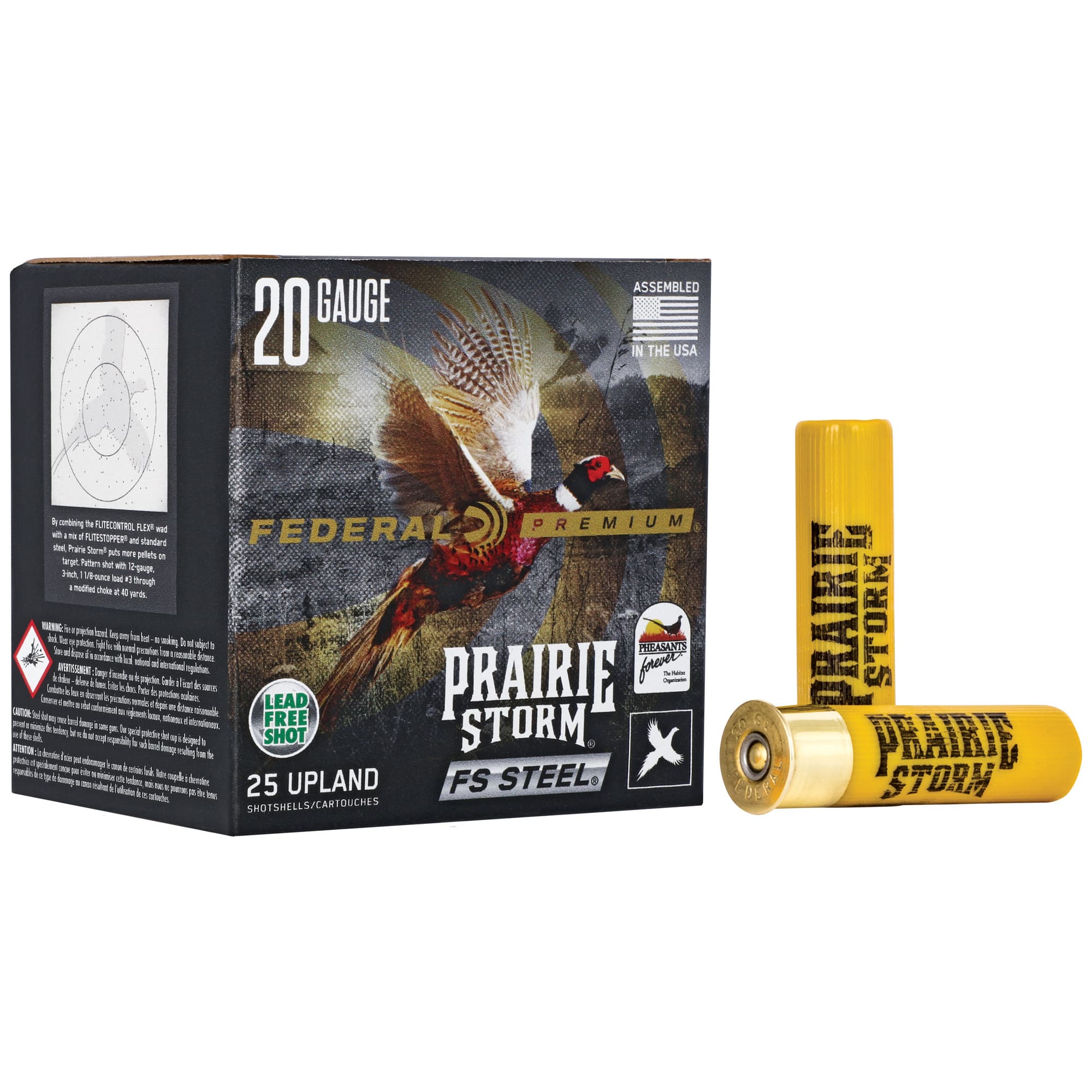 Federal Prairie Storm FS Steel 20 Gauge 3 Shot 7/8 Grain 25 Rounds