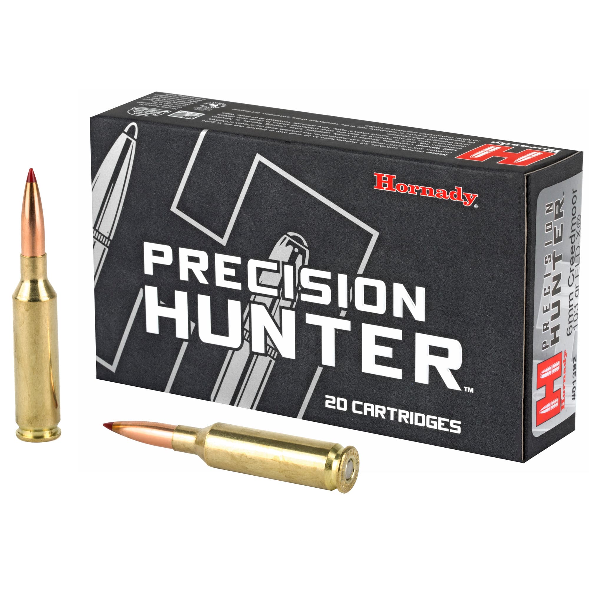 Hornady Precision Hunter 6mm Creedmoor Eld X 103 Grain 20 Rounds
