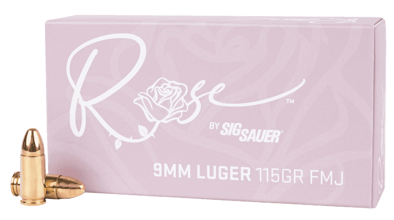 Sig Sauer Rose 9mm Luger Full Metal Jacket 115 Grain 50 Rounds
