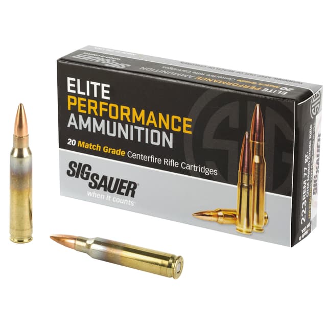 Sig Sauer Marksman 223 Remington Open Tip Match 77 Grain 20 Rounds