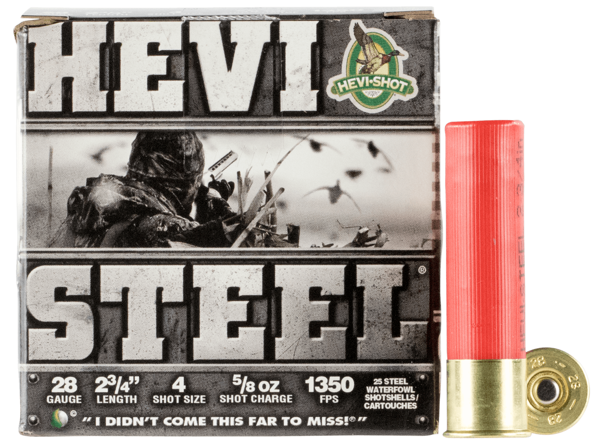 HEVI-Shot HS62804 HEVI-Steel  28Gauge 2.75" 5/8oz 4Shot 25 Rounds