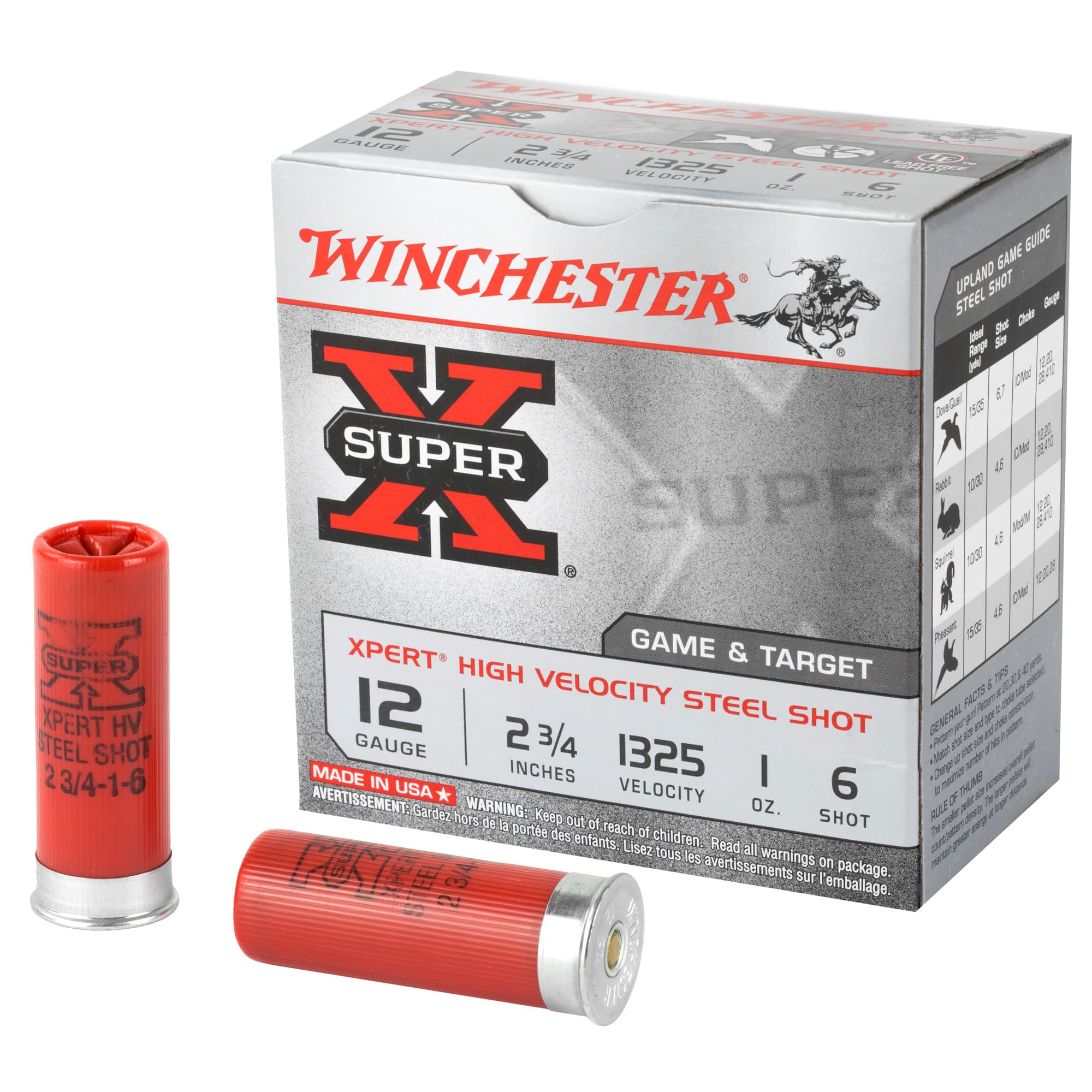 Winchester Super-X Xpert Hi-Velocity Steel 12 Gauge 1 oz Steel 25 Rounds