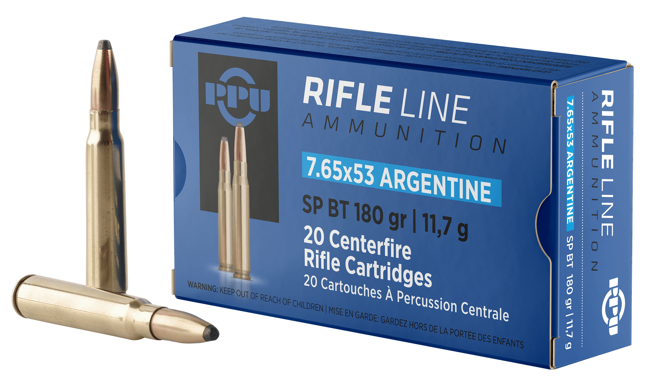 Prvi Partizan PPU PP7AS 7.65x53mm Argentine Soft Point Boat Tail 180 Grain 20 Rounds