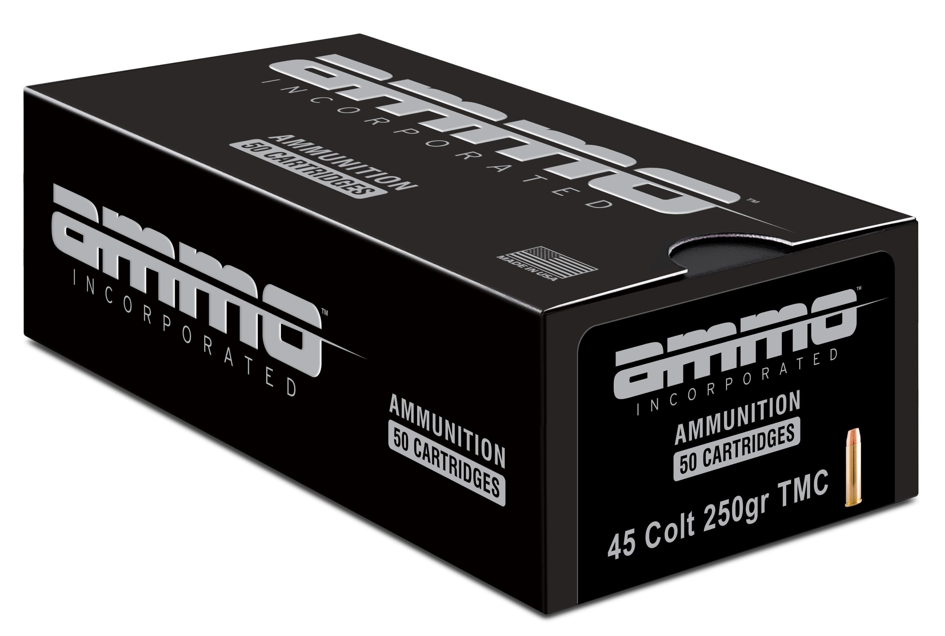 Ammo Inc Signature .45 Long Colt Handgun Ammo - 250 Grain | TMC | 1000rd Case