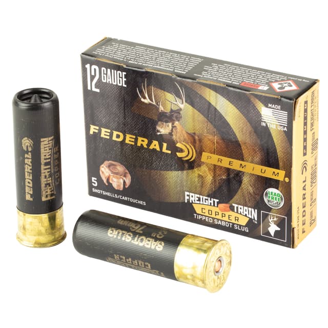 Federal P151FT Premium Freight Train 12Gauge 3" SlugShot 5 Per Box/10 Case