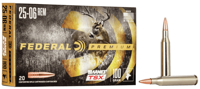 Federal Premium 25-06 Remington Barnes TSX 100 Grain 20 Rounds