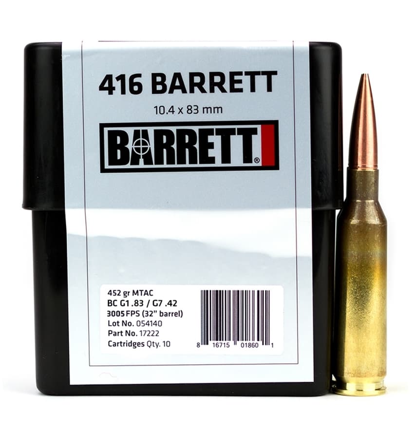 Barrett MTAC 416 Barrett 452 Grain 10 Rounds