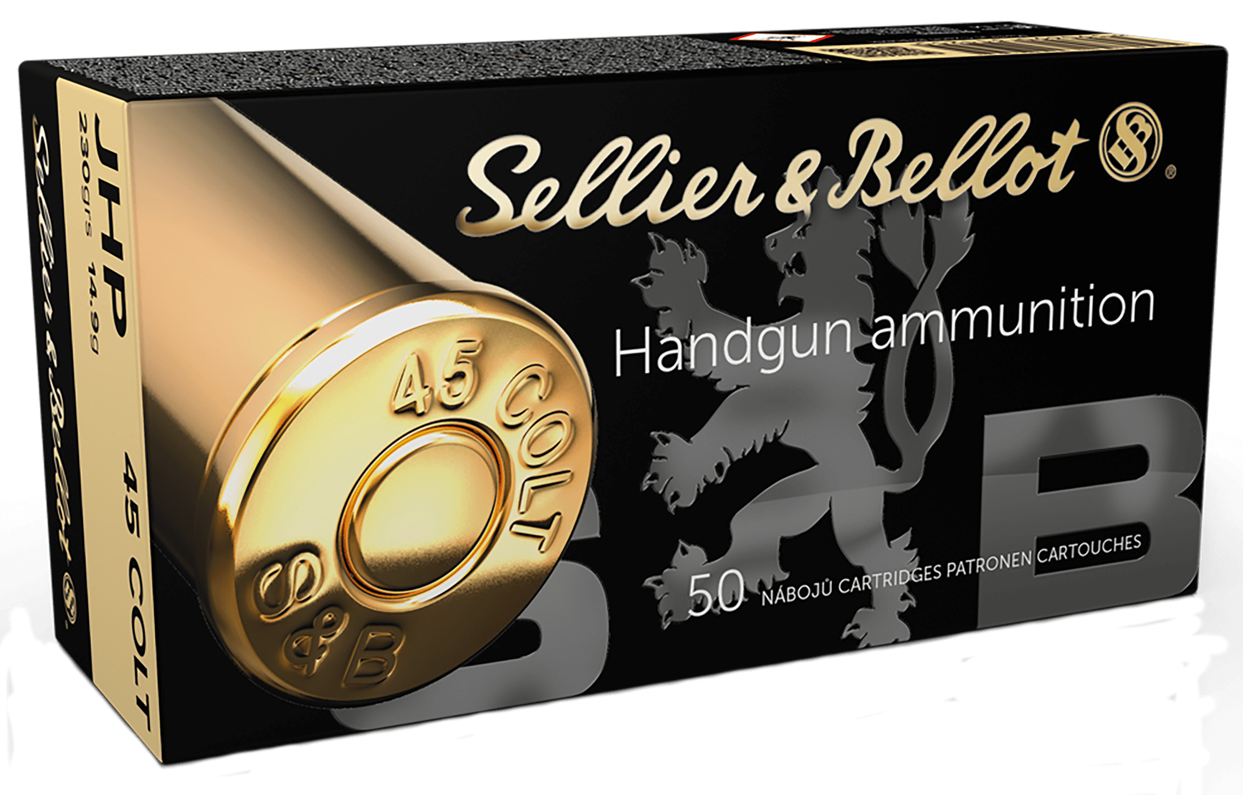 Sellier & Bellot SB45F 45 Colt Jacketed Hollow Point 230 Grain 50 Rounds