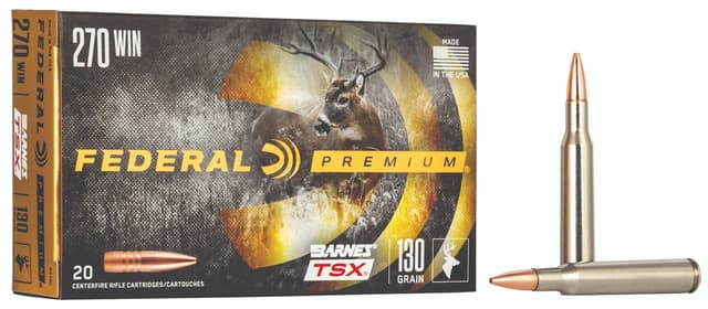 Federal Premium Barnes TSX 270 Winchester 130 Grain 20 Rounds