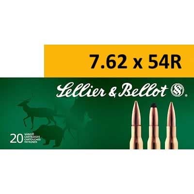 Sellier & Bellot 7.62x54R Hollow Point Boat Tail 174 Grain 20 Rounds