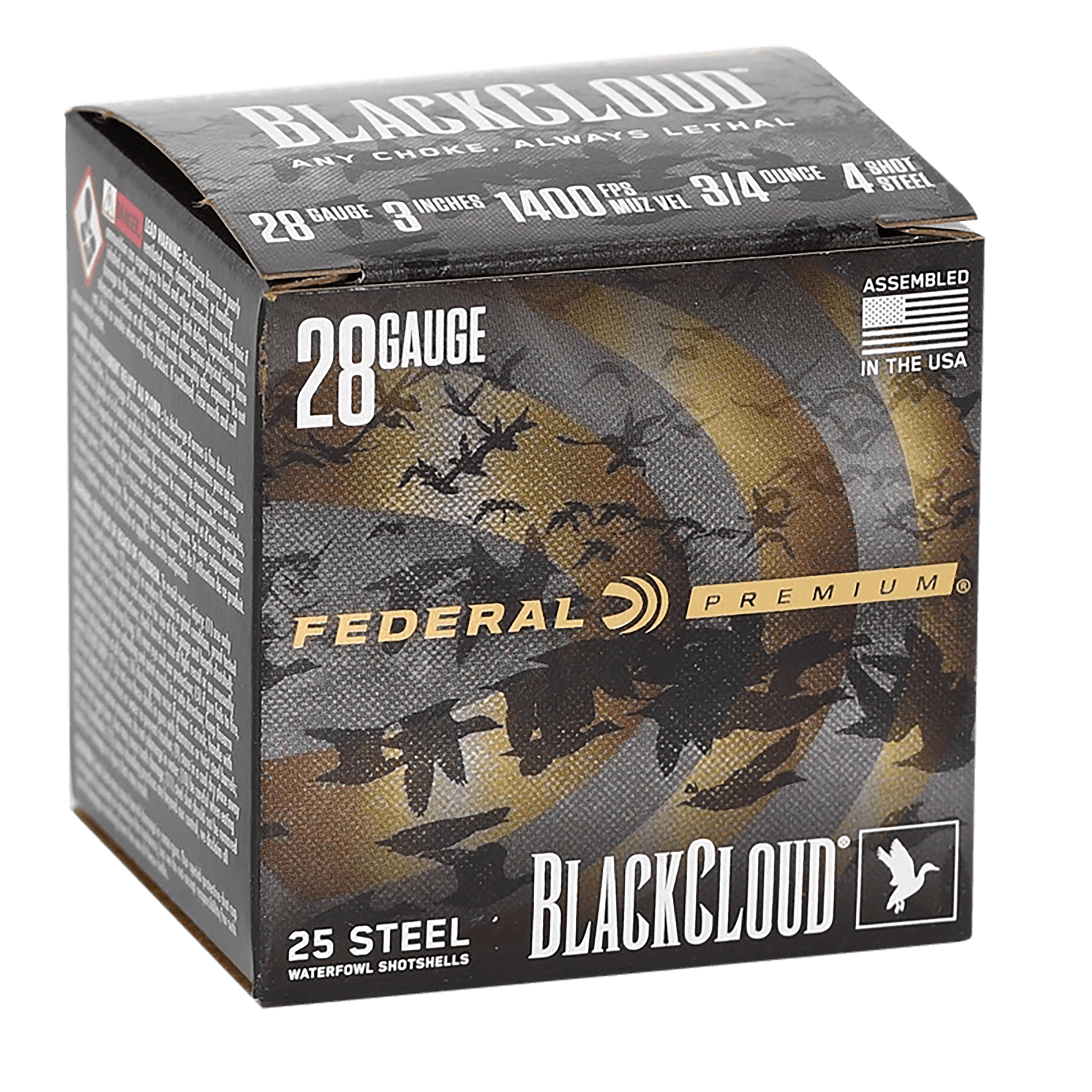 Federal Premium Black Cloud 28 Gauge Steel Shot 3/4 Grain 10 Rounds