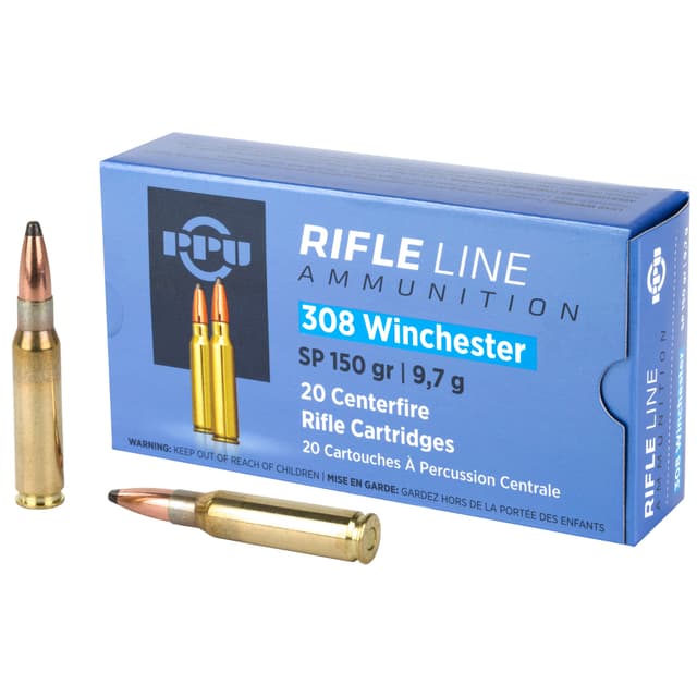 Prvi Partisan Standard Rifle 308 Winchester Soft Point 150 Grain 20 Rounds