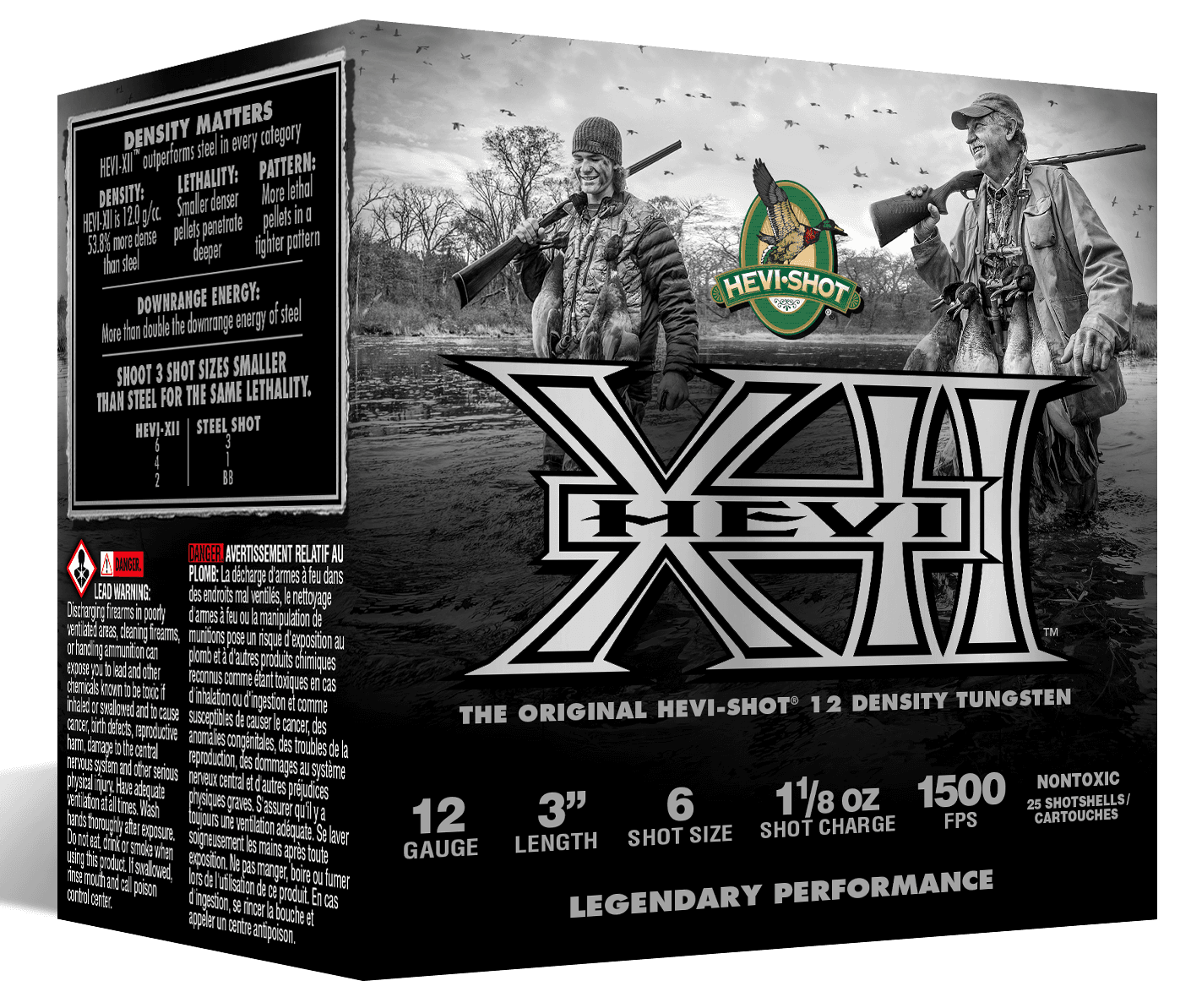 Hevi Shot Hevi-XII Shotgun Ammo 12 ga. 3 in. 1 1/8 oz. 6 Shot 25 rd.