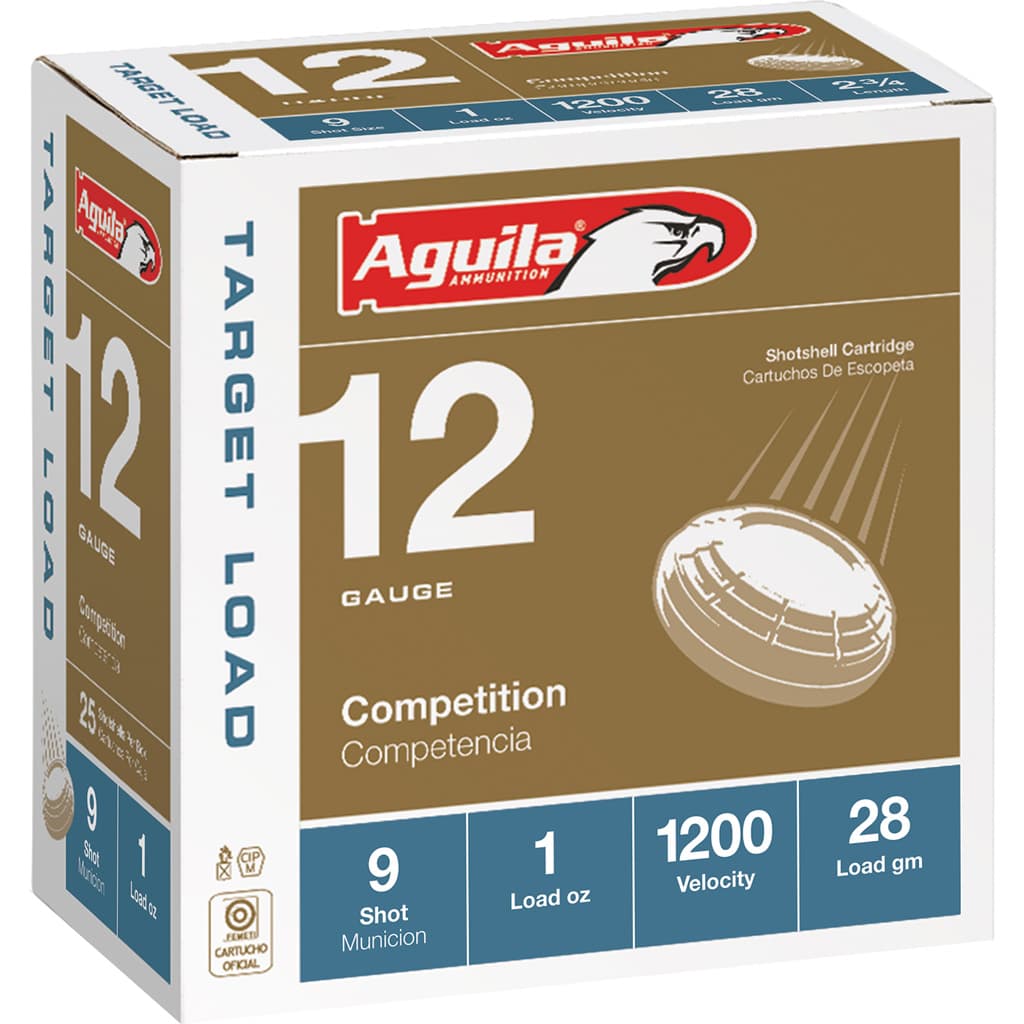 Aguila Target Shotgun Load 12 Gauge #9 Shot 1 ounce 25 Rounds