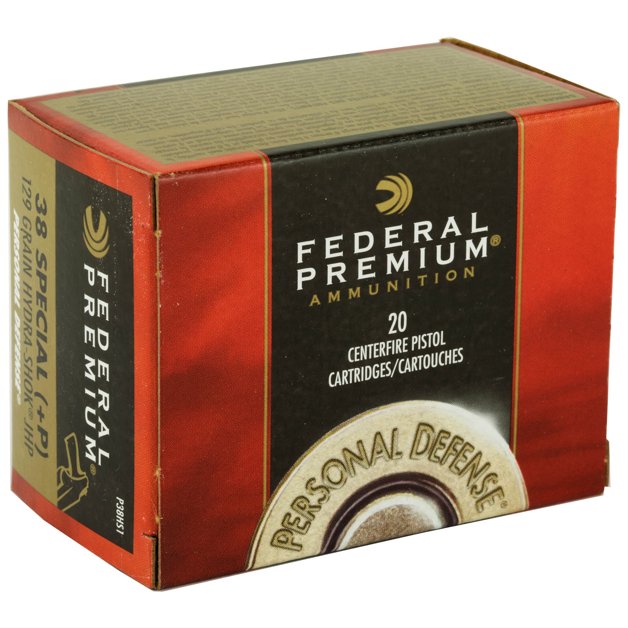 Federal Hydra-Shok .38 Special Jacketed Hollow Point 129 Grain 20 Rounds