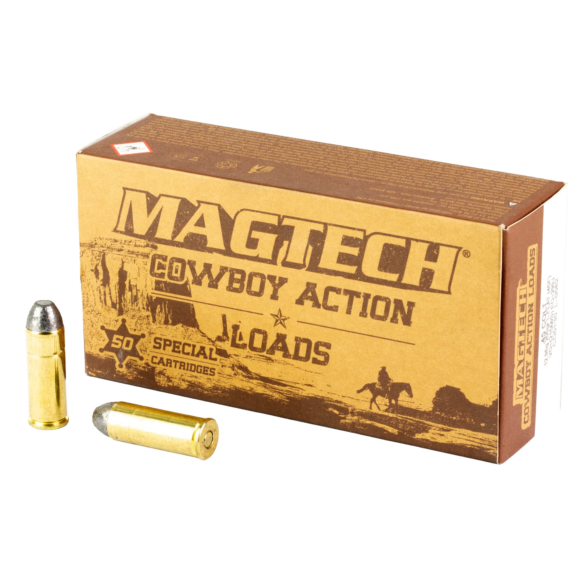 Magtech Cowboy Action 45 Colt Lead Flat Nose 200 Grain 50 Rounds