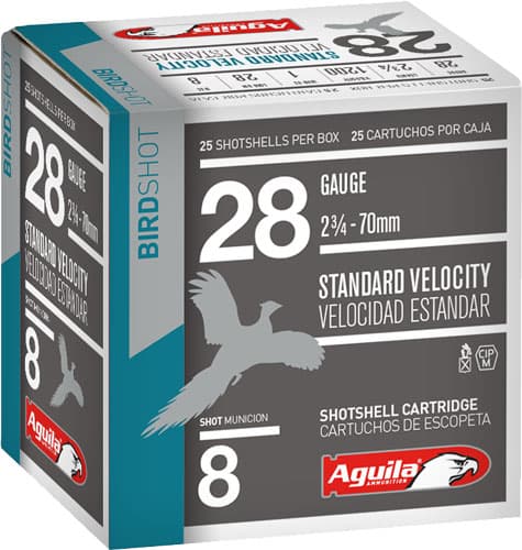 Aguila Standard Velocity 28 Gauge 8 Shot 1 Ounce 25 Rounds