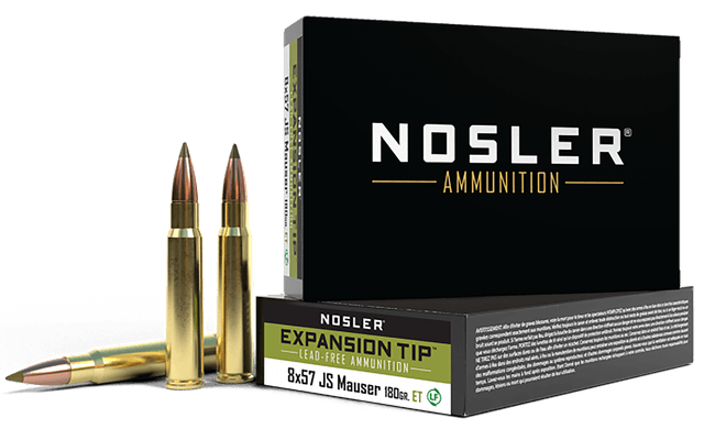 Nosler E Tip 8mm Mauser Lead Free E Tip 180 Grain 20 Rounds
